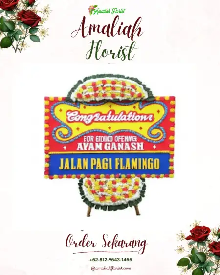 Sewa Papan Bunga Mayau